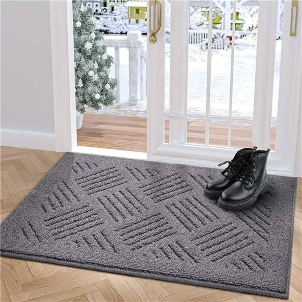 Door Mat Indoor Doormat,Front Back Door Mats Non Slip Entrance Rugs Rubber Back